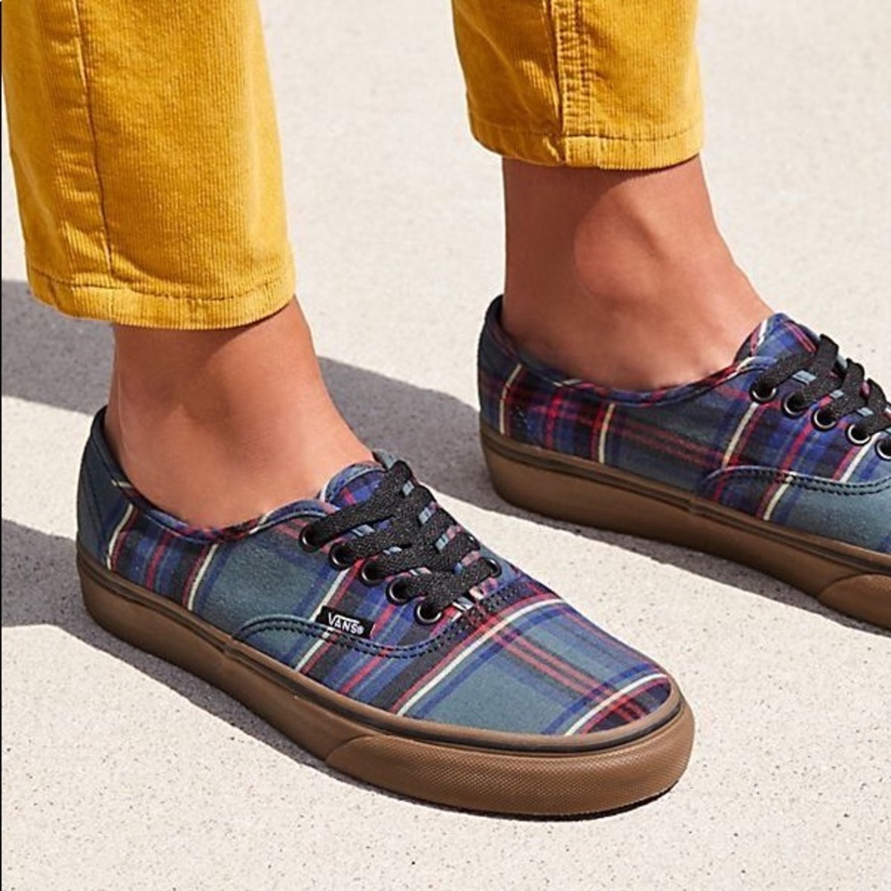 Vans Authentic Tartan Gum Black